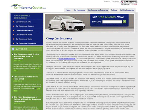  auto insurance quotes 