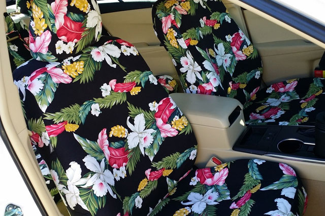 Hawaiian Print Seat Covers